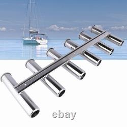 Stainless Steel 6 Link Tube Fishing Rod Holder for Boats Marine Yacht Truck RV