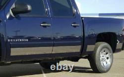 Stainless Steel 6 Rocker Panel Molding 14PC Chevy Silverado Crew Cab 6.8' Bed
