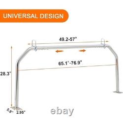Stainless Steel Adjustable Truck Bed Rack With Cargo Stoppers Straps Universal Fit