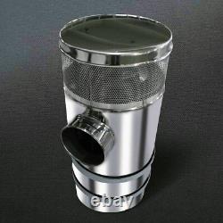 Stainless Steel Air Cleaner 15 Inch 33 X 15 Peterbilt 379 389 Semi Truck 7ID