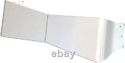 Stainless Steel Bowtie Visor for Kenworth Trucks with Curved Windshields
