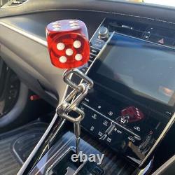 Stainless Steel Chain Shift Knob With Red Dice One-Off Hiace Light Truck Mt