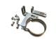 Stainless Steel Chrome Beacon And Air Horn Clamp For Truck Roof Light Bar 63mm