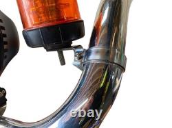 Stainless Steel Chrome Beacon and Air Horn Clamp For Truck Roof Light Bar 63mm