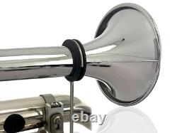 Stainless Steel Chrome Beacon and Air Horn Clamp For Truck Roof Light Bar 63mm