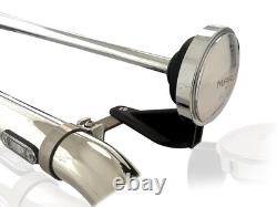 Stainless Steel Chrome Beacon and Air Horn Clamp For Truck Roof Light Bar 63mm