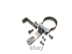 Stainless Steel Chrome Beacon and Air Horn Clamp For Truck Roof Light Bar 63mm