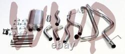 Stainless Steel Dual CatBack Exhaust System Kit 04-05 Dodge Ram 1500 5.7L Hemi