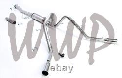 Stainless Steel Dual Side Exit CatBack Exhaust System 09-10 Ford F150 4.6L/5.4L