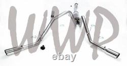 Stainless Steel Dual Side Exit Cat Back Exhaust System 09-10 Ford F150 4.6L/5.4L