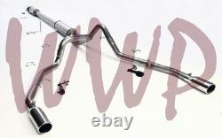 Stainless Steel Dual Split Rear Exit CatBack Exhaust 15-20 Ford F150 5.0L V8