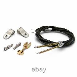 Stainless Steel Emergency e-Brake Cables with Clevis Kit for GM Disc or Drum co