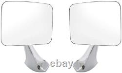 Stainless Steel Exterior Mirror Set for 1970-72 Chevy/Gmc Truck, Polished Mirror
