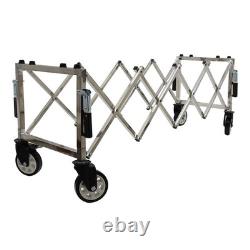 Stainless Steel Flexible Funeral Church Truck with 4 Handle Length Adjustable