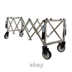 Stainless Steel Flexible Funeral Church Truck with 4 Handle Length Adjustable