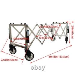 Stainless Steel Flexible Funeral Church Truck with 4 Handle Length Adjustable