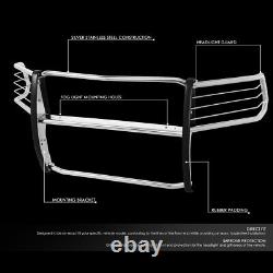Stainless Steel Front Bumper Headlight/grille Brush Guard For 10-18 Ram Truck