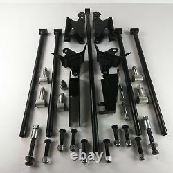 Stainless Steel HD Parallel Full Size Universal 4 Link Kit with Shock Hardware