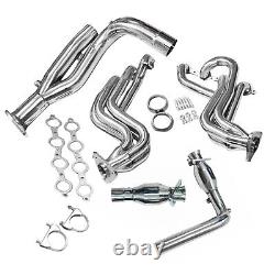 Stainless Steel Headers Pipe Gasket Fit Chevy GMT800 V8 Engine Truck