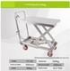 Stainless Steel Lift Platform Truck Lifting Cart Push Cart Flatbed Cart