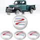 Stainless Steel Logo Hub Cap Wheel Covers Set Of 4 Fits 1941-48 Chevy Car Truck