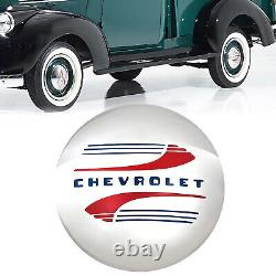 Stainless Steel Logo Hub Cap Wheel Covers Set of 4 Fits 1941-48 Chevy Car Truck