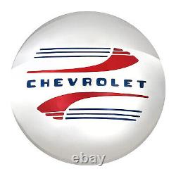 Stainless Steel Logo Hub Cap Wheel Covers Set of 4 Fits 1941-48 Chevy Car Truck