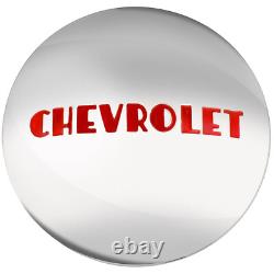 Stainless Steel Logo Hub Cap Wheel Covers Set of 4 Fits 1947-53 Chevy Truck