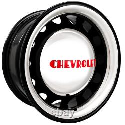 Stainless Steel Logo Hub Cap Wheel Covers Set of 4 Fits 1947-53 Chevy Truck