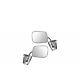 Stainless Steel Manual Side View Mirrors Lh & Rh Pair Set For Chevy Truck