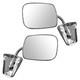 Stainless Steel Manual Side View Mirrors Lh & Rh Pair Set For Chevy Truck