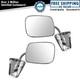Stainless Steel Manual Side View Mirrors Lh & Rh Pair Set For Chevy Truck