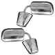 Stainless Steel Manual Side View Mirrors Lh & Rh Pair Set For Chevy Truck