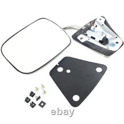 Stainless Steel Manual Side View Mirrors LH & RH Pair Set for Chevy Truck