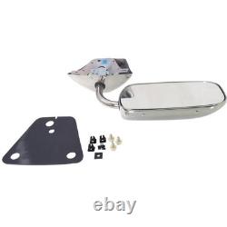 Stainless Steel Manual Side View Mirrors LH & RH Pair Set for Chevy Truck