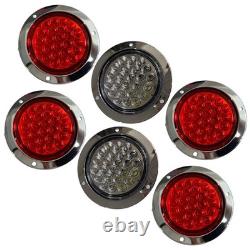 Stainless Steel Mud Flap Hanger Bar with LED Tail Light for Semi Trucks Waterproof