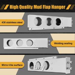 Stainless Steel Mud Flap Hanger with Spring Loaded Rear Bar for Semi Trucks