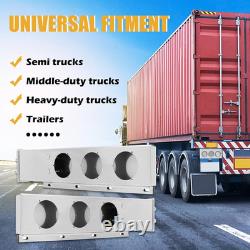 Stainless Steel Mud Flap Hanger with Spring Loaded Rear Bar for Semi Trucks