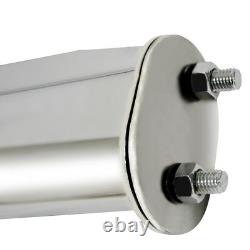 Stainless Steel Mud Flap Hangers Angled 1 Pair 2.5 Semi Truck Spring Loaded