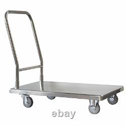 Stainless Steel Platform Truck 500 lbs Capacity