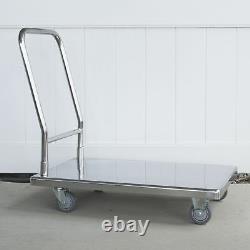 Stainless Steel Platform Truck 500 lbs Capacity