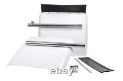 Stainless Steel Semi Truck Quarter Fender Kit With Bracket Set, 24 X 24