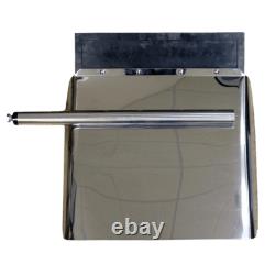Stainless Steel Semi Truck Quarter Fender Kit With Bracket Set, 24 X 24