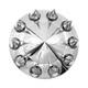 Stainless Steel Semi Truck Wheel Hub Cap Kit Complete Front And Rear Cover Set