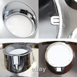 Stainless Steel Semi Truck Wheel Hub Cap Kit Complete Front and Rear Cover Set
