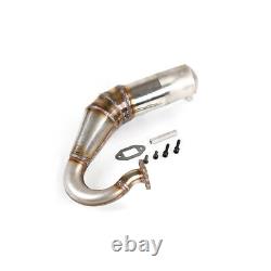 Stainless Steel Silenced Exhaust Pipe for 1/5 Rovan Lt Km X2 Losi 5ive-t Truck