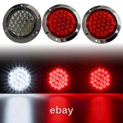 Stainless Steel Spring Mud Flap Bar LED Tail Light Waterproof for Truck Trailer