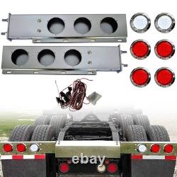 Stainless Steel Spring Mud Flap Hanger LED Bar 2.5 Bolt Mount for Truck Trailer