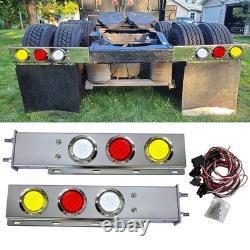 Stainless Steel Spring Mud Flap Hanger LED Light Bar 2.5 Bolt for Semi Truck