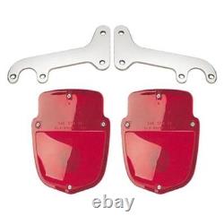 Stainless Steel Tail Lights and Bracket, fits 1953-56 Ford Truck
